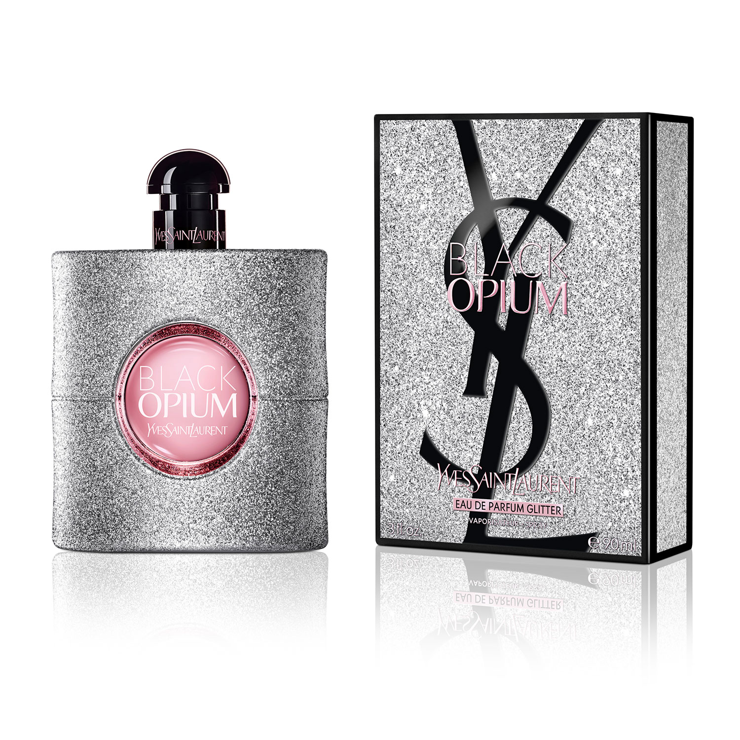 FRAGANCIA DE YVES SAINT LAURENT BLACK OPIUM GLITTER EAU DE PARFUM